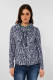 CECIL trui met tekst donkerblauw/wit