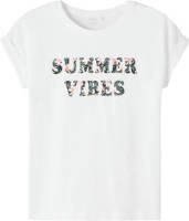 NAME IT KIDS T-shirt NKFFAMMA met tekst wit