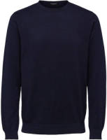 SELECTED HOMME fijngebreide trui donkerblauw