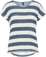 VERO MODA Shirt met korte mouwen VMWIDE STRIPE S/L TOP GA JRS NOOS
