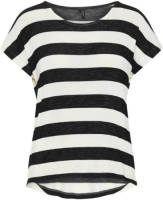 VERO MODA gestreept T-shirt VMWIDE zwart/wit