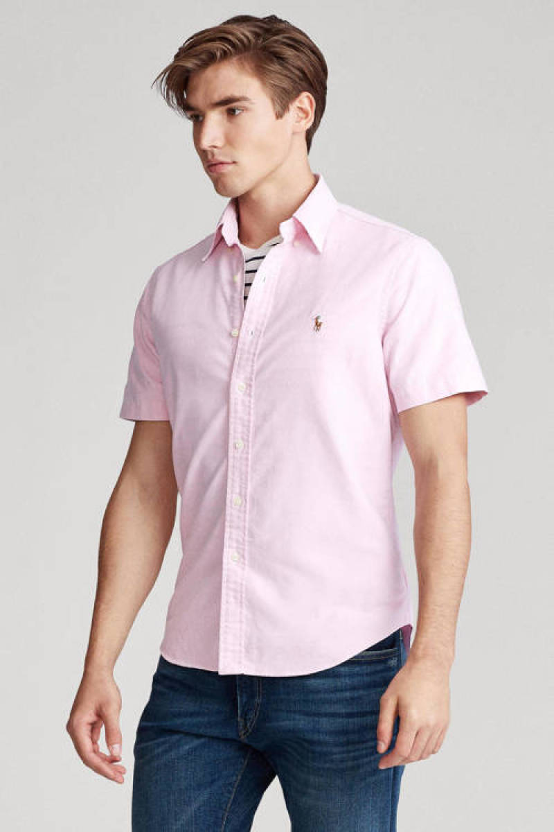 Polo ralph lauren slim fit overhemd new rose