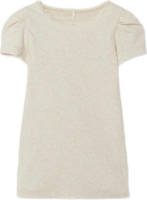 NAME IT MINI ribgebreid T-shirt NMFKAB met kant ecru