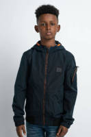 Petrol Industries zomerjas van gerecycled polyester donkerblauw