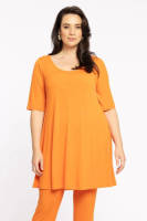 Yoek top DOLCE van travelstof oranje