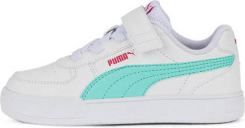 Puma Caven Klittenband Sneaker Meisjes Wit