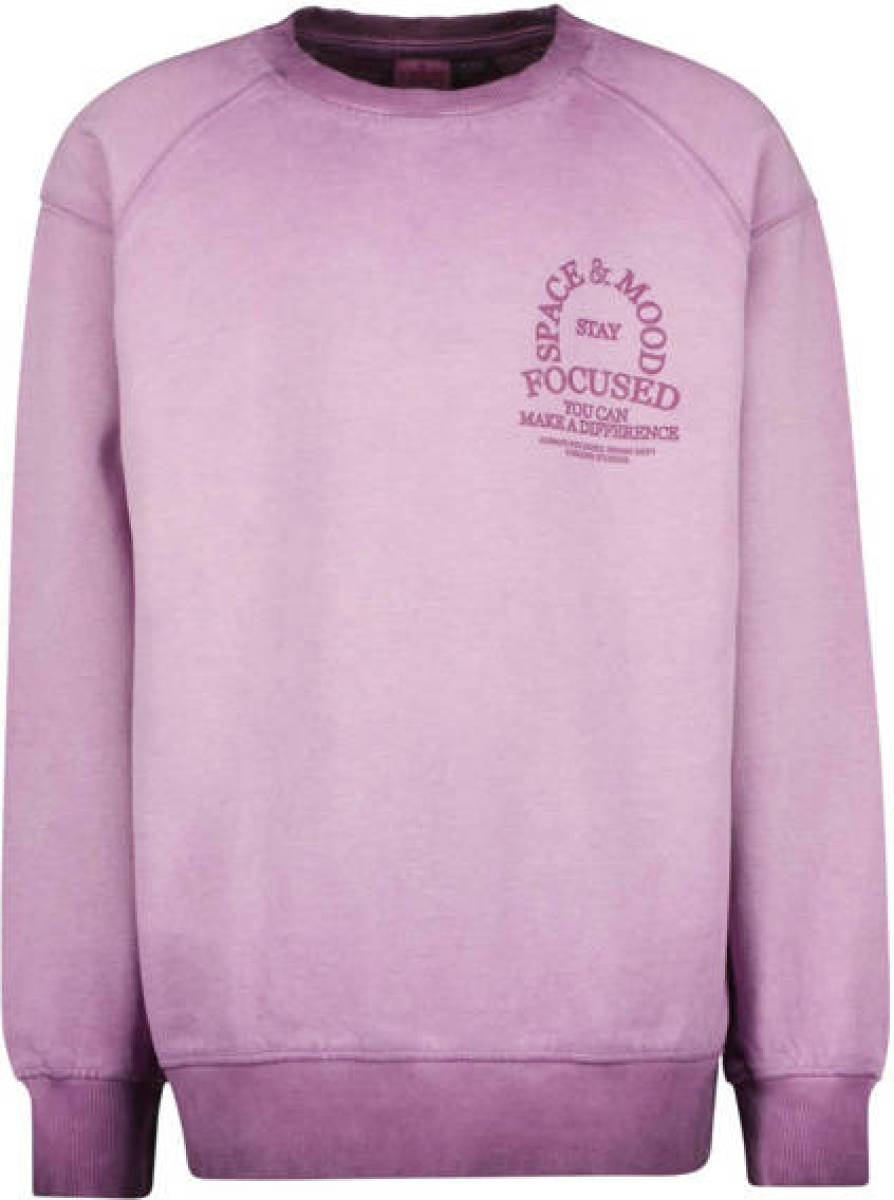 Vingino sweater met printopdruk lila