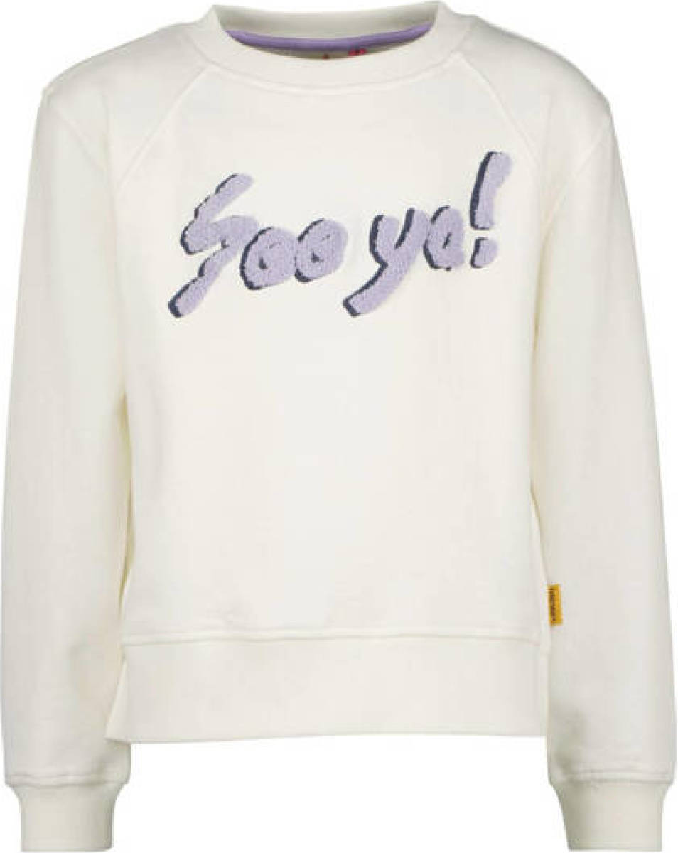 Vingino sweater NIANNE met tekst wit