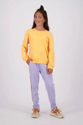 Vingino sweater NEMMA met tekst oranje