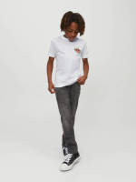 Jack & Jones JUNIOR T-shirt JORFLORES met backprint wit