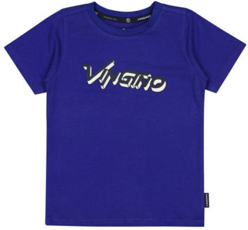 Vingino T-shirt HUCKLE met logo hardblauw