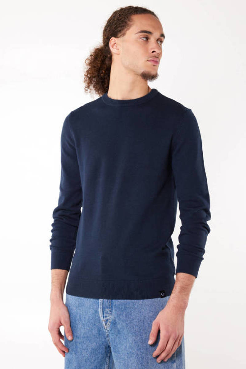 America Today pullover van biologisch katoen dark blue