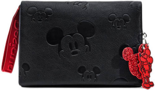 Desigual crossbody tas met Mickey Mouse print zwart/rood