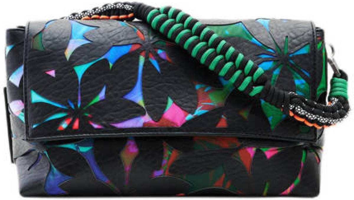 Desigual gestantste crossbody tas zwart/multi