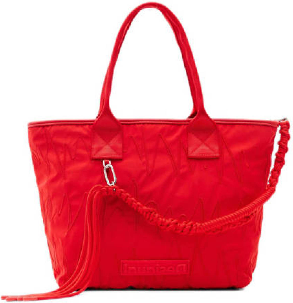 Desigual handtas met borduursels rood