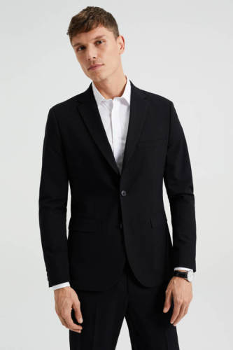 WE Fashion slim fit colbert black uni