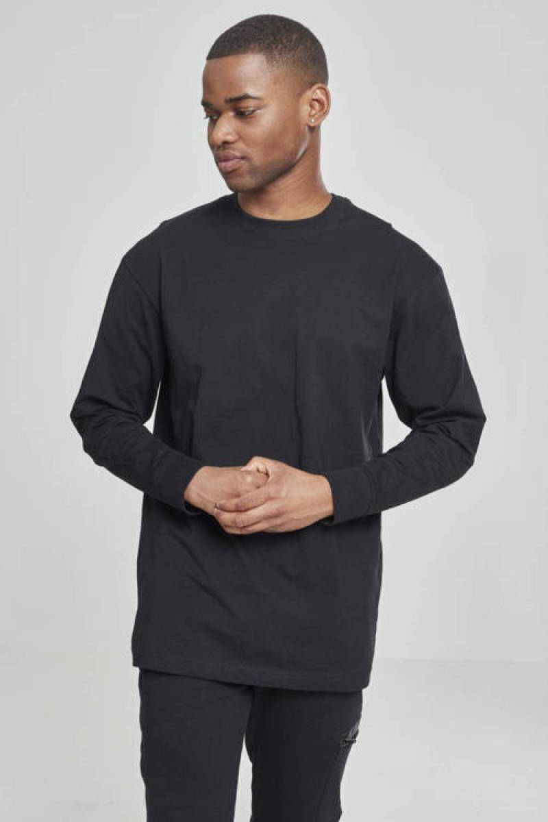 Urban Classics regular fit longsleeve zwart