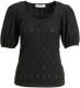 anytime Broderie top zwart