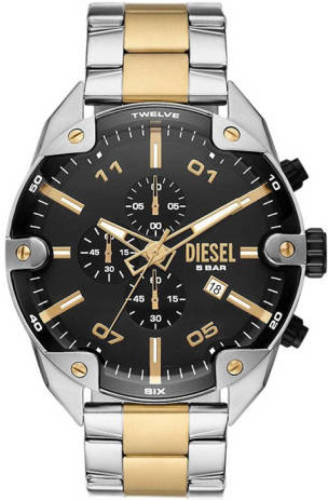 Diesel horloge DZ4627 Spiked zilverkleurig