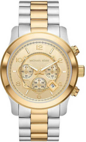 Michael Kors horloge MK9075 Runway zilverkleurig