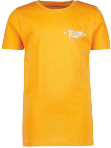 Raizzed T-shirt R123KBN30006 met logo mosterdgeel