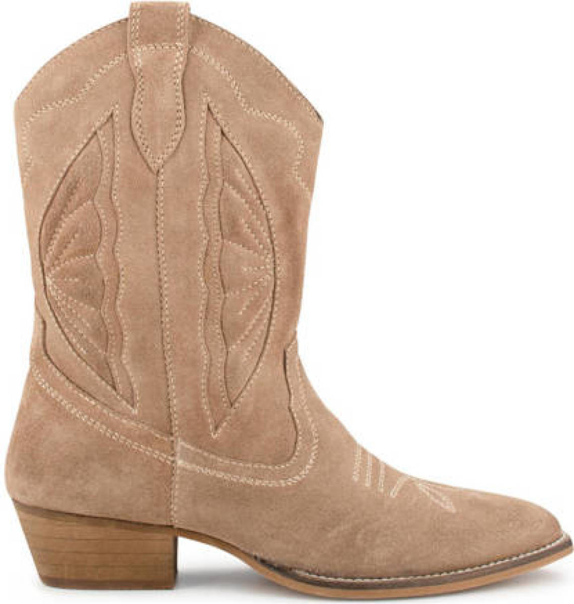 Ps poelman Moco suède cowboylaarzen beige