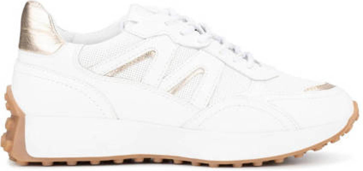 Ps poelman Kronos leren chunky sneakers wit