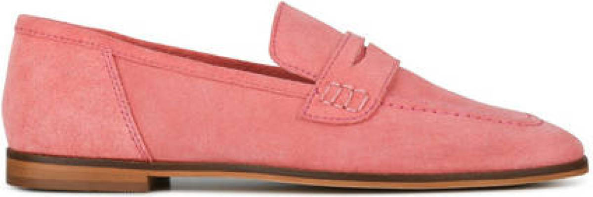 Ps poelman JENNY suède loafers koraalrood
