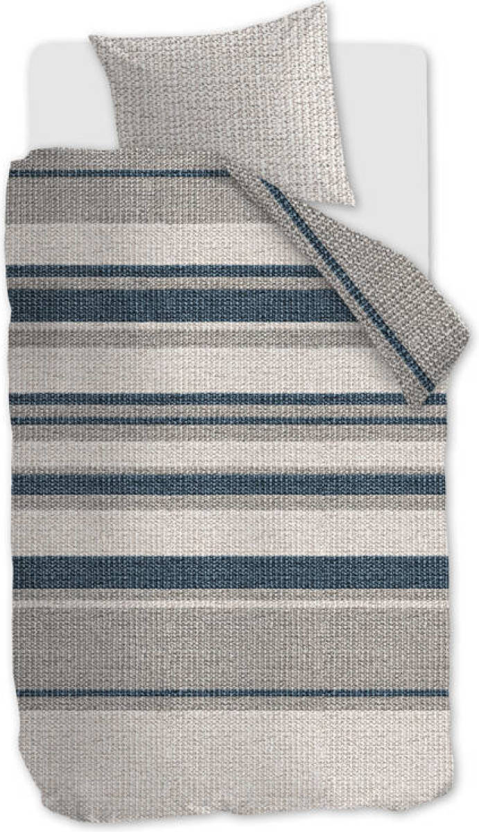 Rivièra Maison katoenen dekbedovertrek 1 persoons Rattan Stripes (140x220 cm)