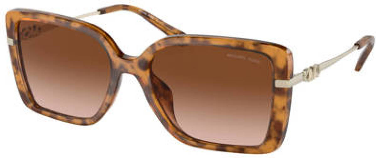 Michael Kors zonnebril 0MK2174U met tortoise print camel/goudkleurig