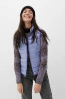 Q/S designed by licht gewatteerde bodywarmer lavendel