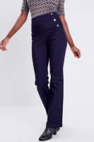 Cache Cache high waist flared jeans dark blue