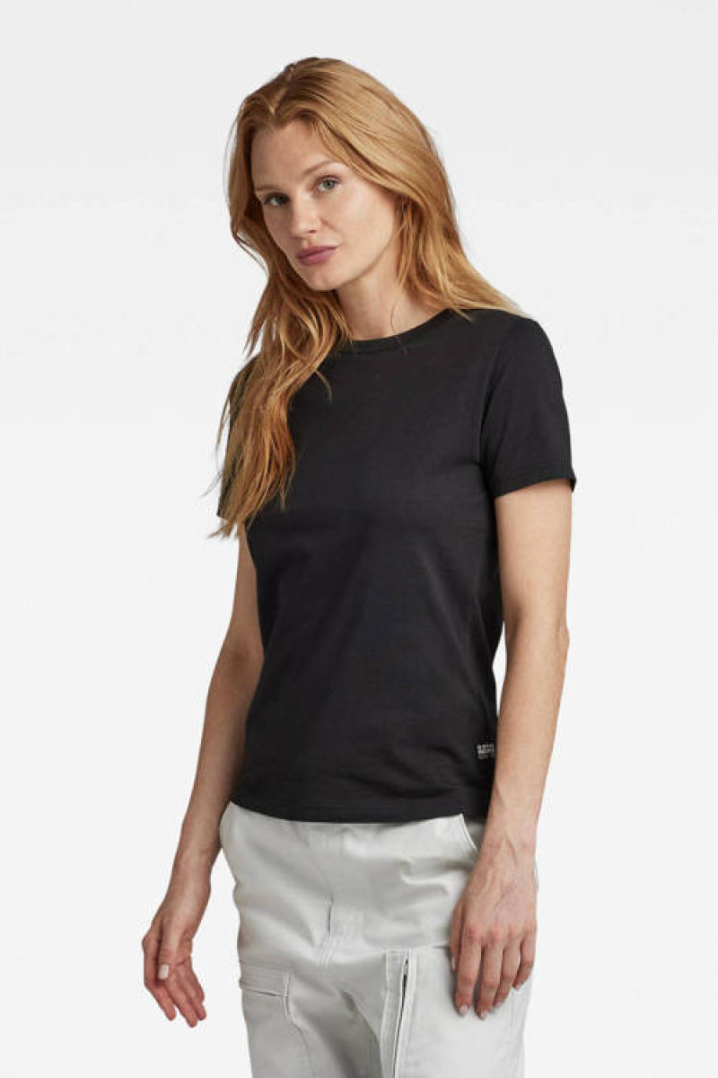 G-star Raw T-shirt Nysid RAW. slim r t wmn met logo zwart