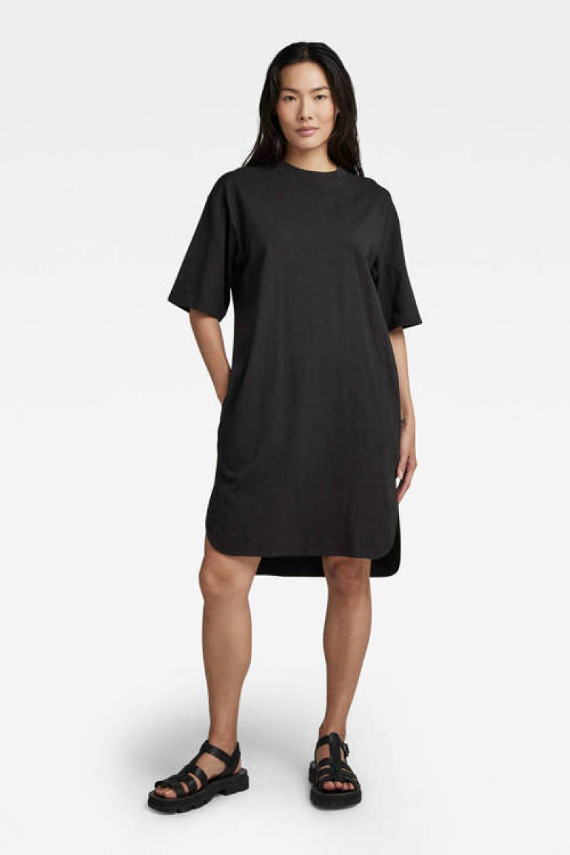 G-star Raw sweatjurk Boxy U tee dress s\s wmn zwart