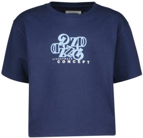 Raizzed T-shirt FAYA met printopdruk donkerblauw