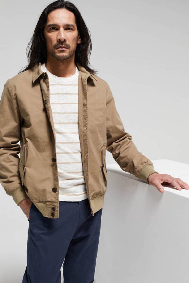 Van Gils gestreepte longsleeve met linnen new ivory