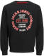 Jack & Jones sweater JJANDY met logo zwart