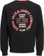 Jack & Jones sweater JJANDY met logo zwart