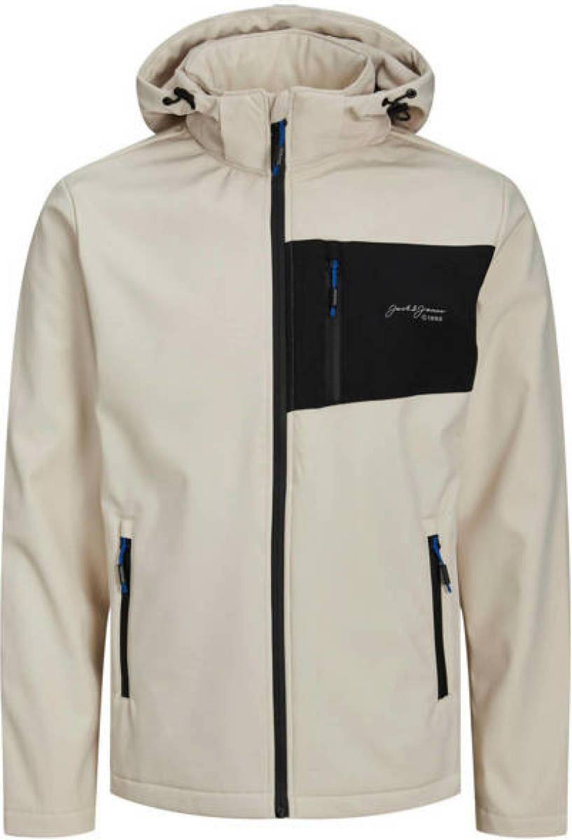Jack & Jones softshell jas JJTYSON moonbeam