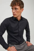 Jack & Jones ESSENTIALS slim fit overhemd JPRBLAPARKER black