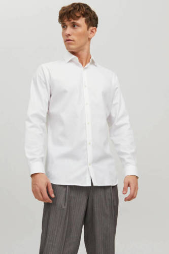 Jack & Jones ESSENTIALS slim fit overhemd JPRBLAPARKER white