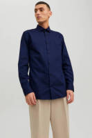 Jack & Jones ESSENTIALS slim fit overhemd JPRBLAPARKER dark navy