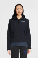 Superdry softshell jas met logo donkerblauw/wit