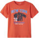 NAME IT KIDS T-shirt NKMBERT met printopdruk donker oranje
