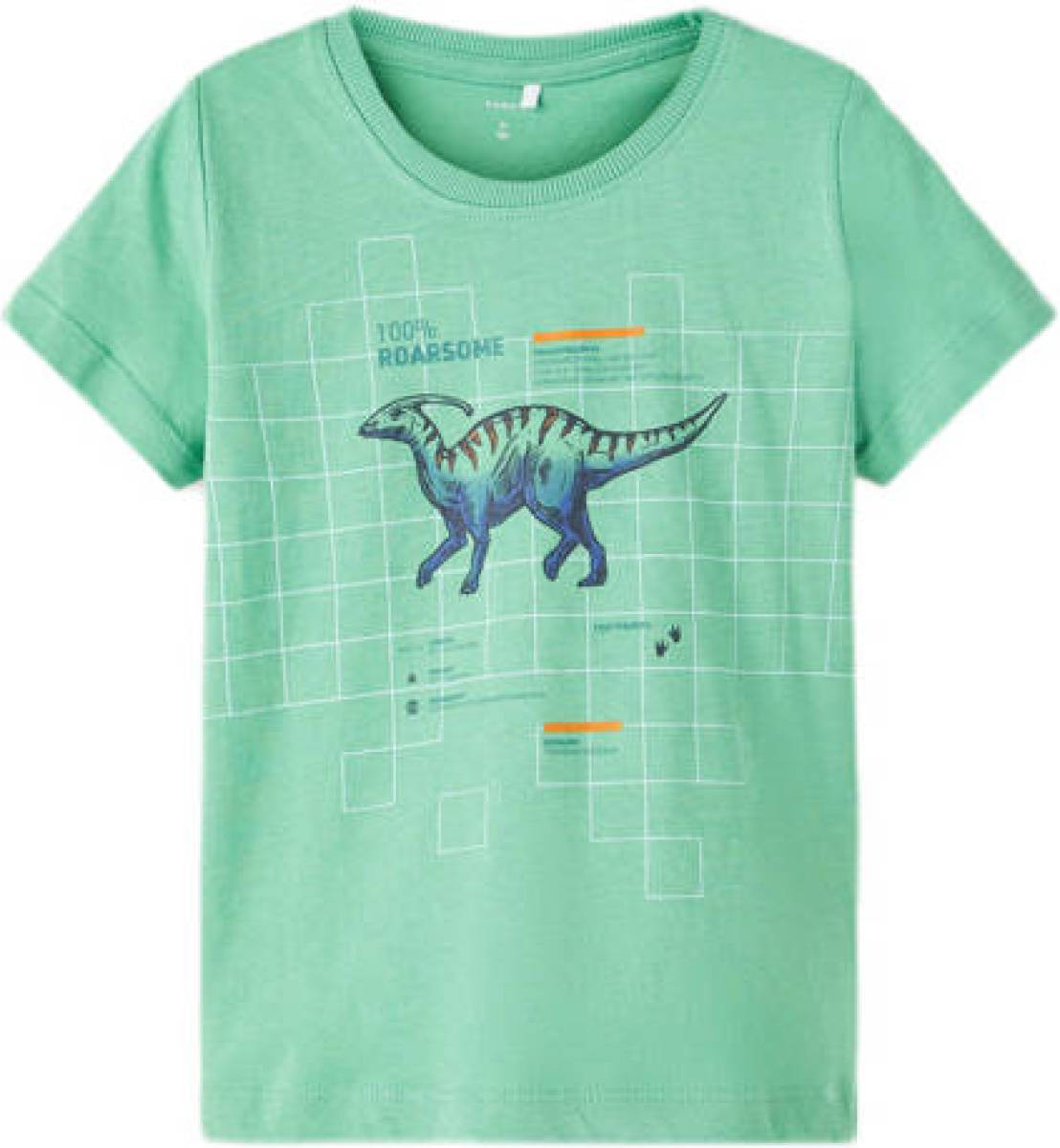 NAME IT MINI T-shirt NMMBERT met printopdruk zachtgroen