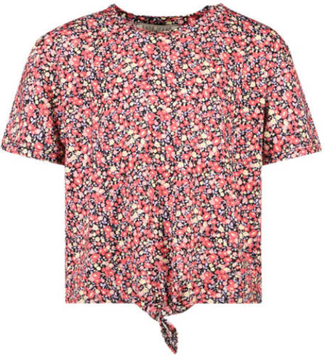 Cars gebloemd T-shirt Alia rood/multi