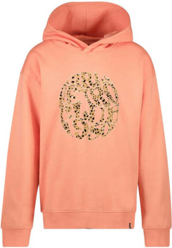 Cars hoodie Helha met printopdruk zalm