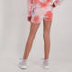 Cars tie-dye short Faritha roze/wit/lila