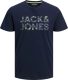 Jack & Jones regular fit T-shirt JJNEON met printopdruk donkerblauw