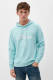 s.Oliver hoodie met logo turquoise